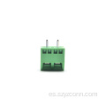 Bloque de terminales de tornillo universal de 5,0 mm verde 2P